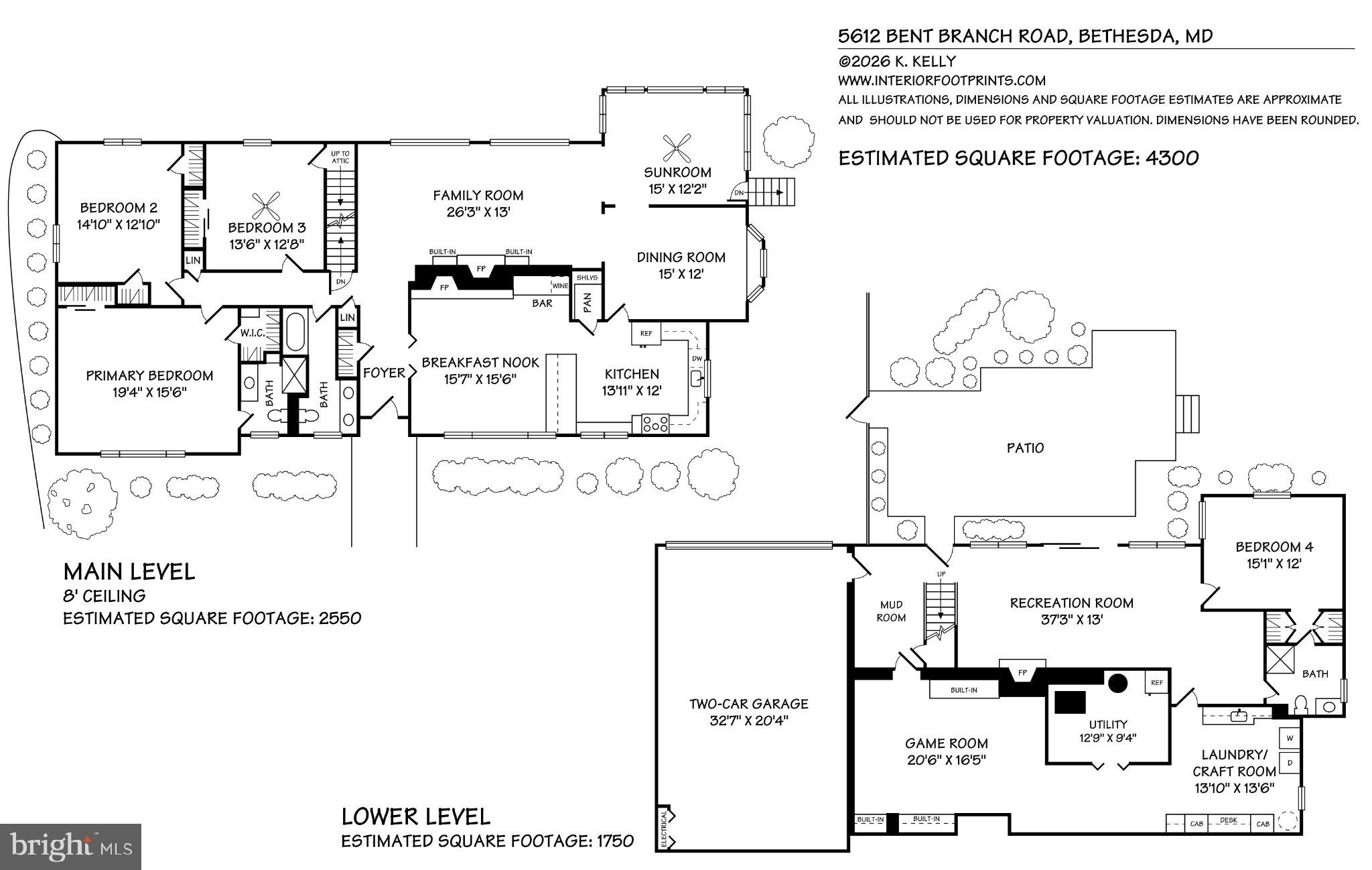 5612 Bent Branch Road Bethesda, MD 20816 - Photo 61 of 61 Floor plans