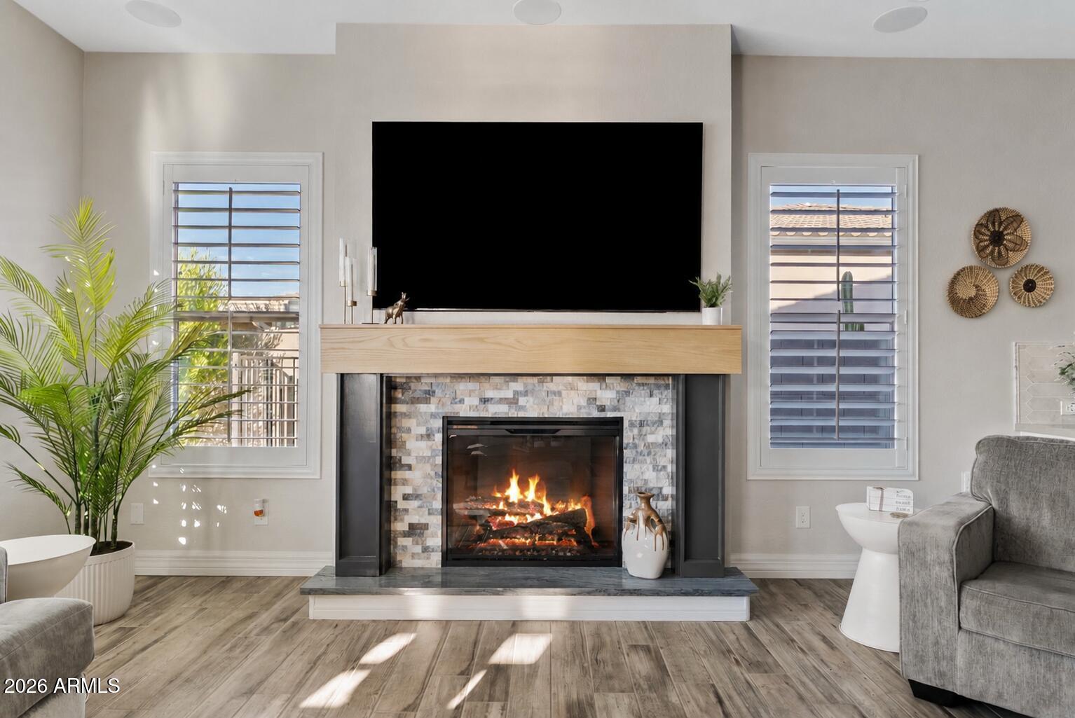 22820 East Camacho Road Queen Creek, AZ 85142 - Photo 28 of 58 Family Room Fireplace