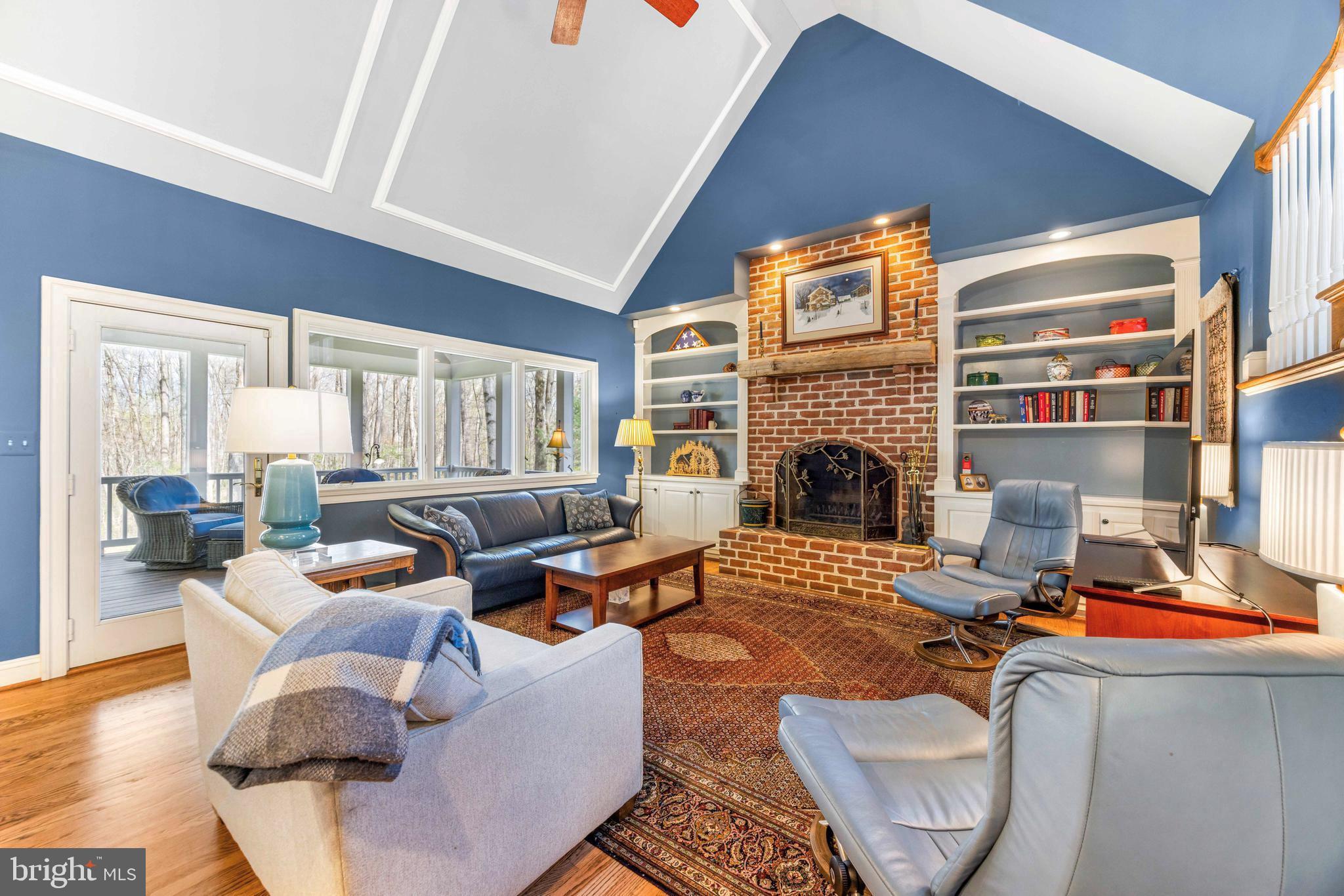 1402 Magers Landing Road Monkton, MD 21111 - Photo 20 of 64 Vaulted Ceiling Family Room with Wood Burning FP