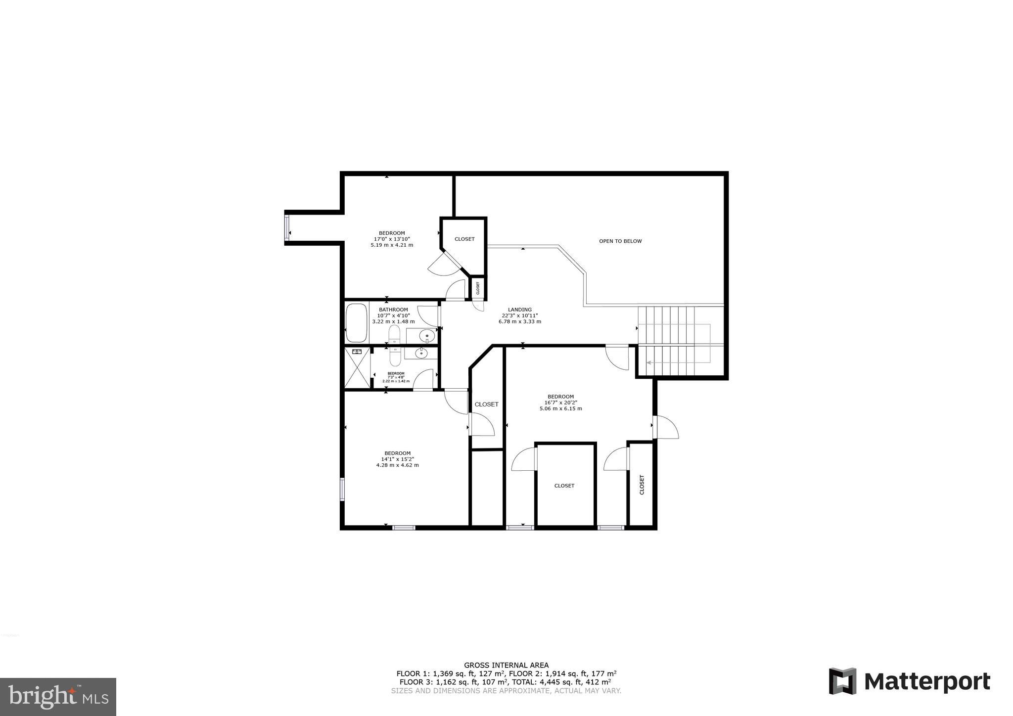 1402 Magers Landing Road Monkton, MD 21111 - Photo 62 of 64 Upper Level Floor Plan