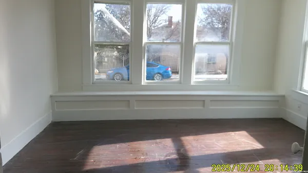 a view of a window in a room