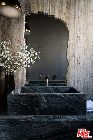 a close view of sink and stove