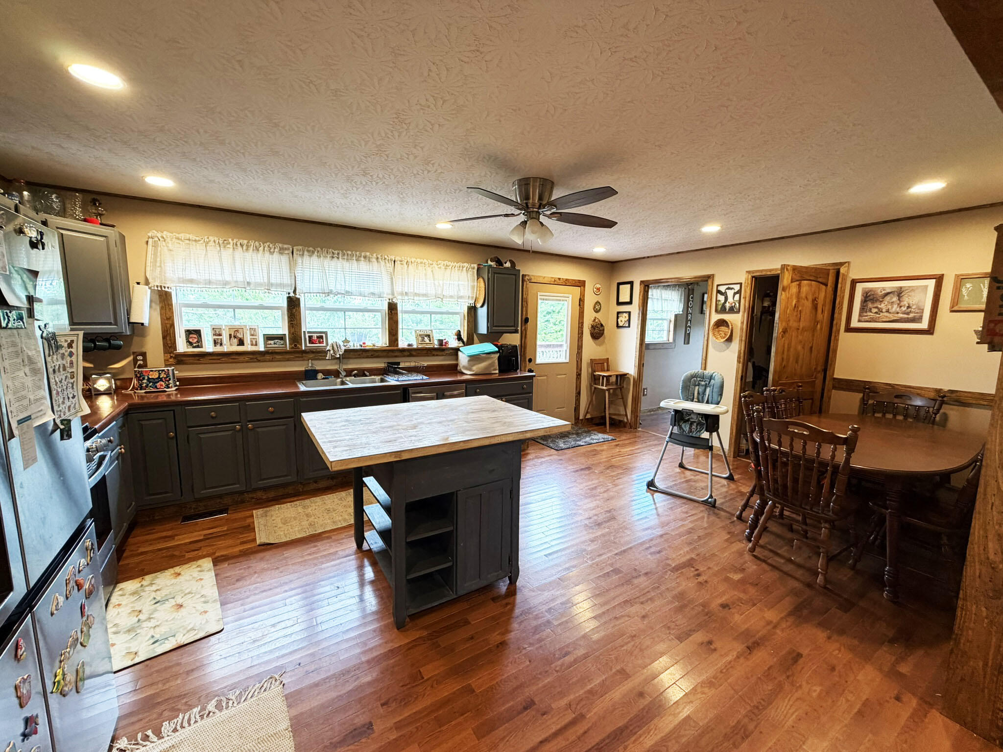1410 Winston Road Irvine, KY 40336 - Photo 15 of 43 Large eat-in kitchen featuring a center island!