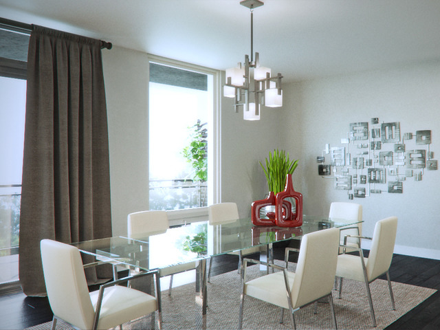 236 South Racine Avenue, Unit 401 Chicago, IL 60607 - Photo 4 of 8 a view of a dining room with furniture window and outside view