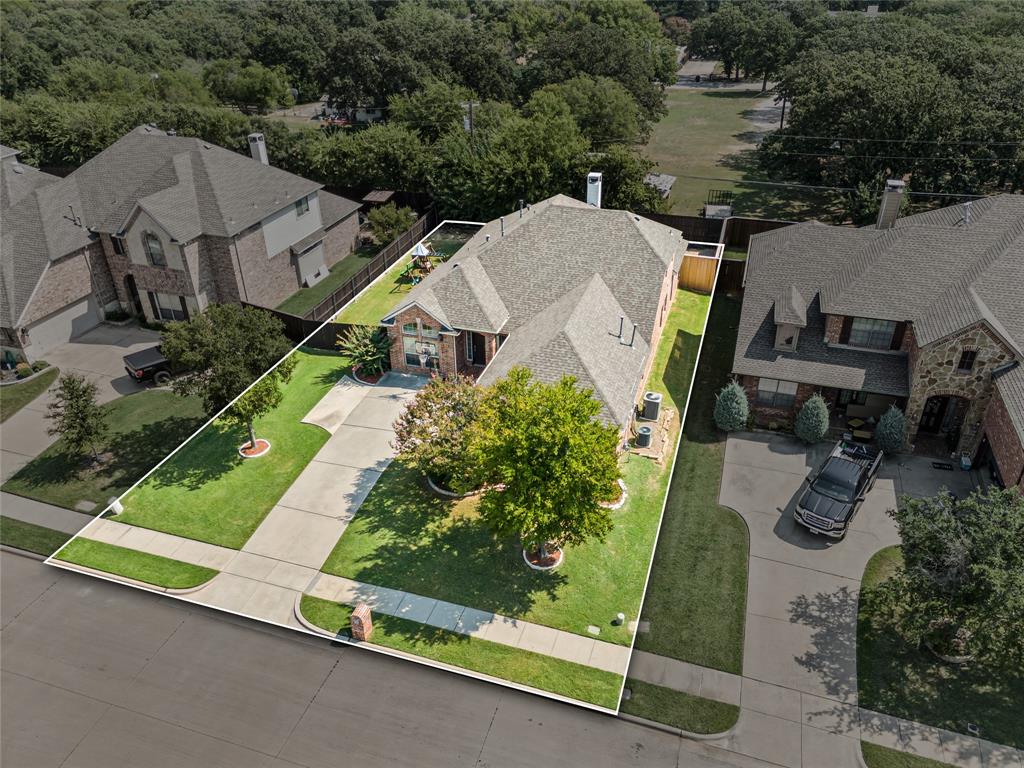 1141 Templemore Drive Keller, TX 76248 - Photo 1 of 1 an aerial view of a house with garden space and street view