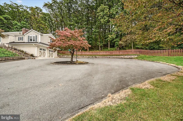 a view of a park with swings and slides
