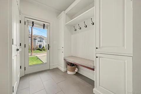a view of an entryway with hallway