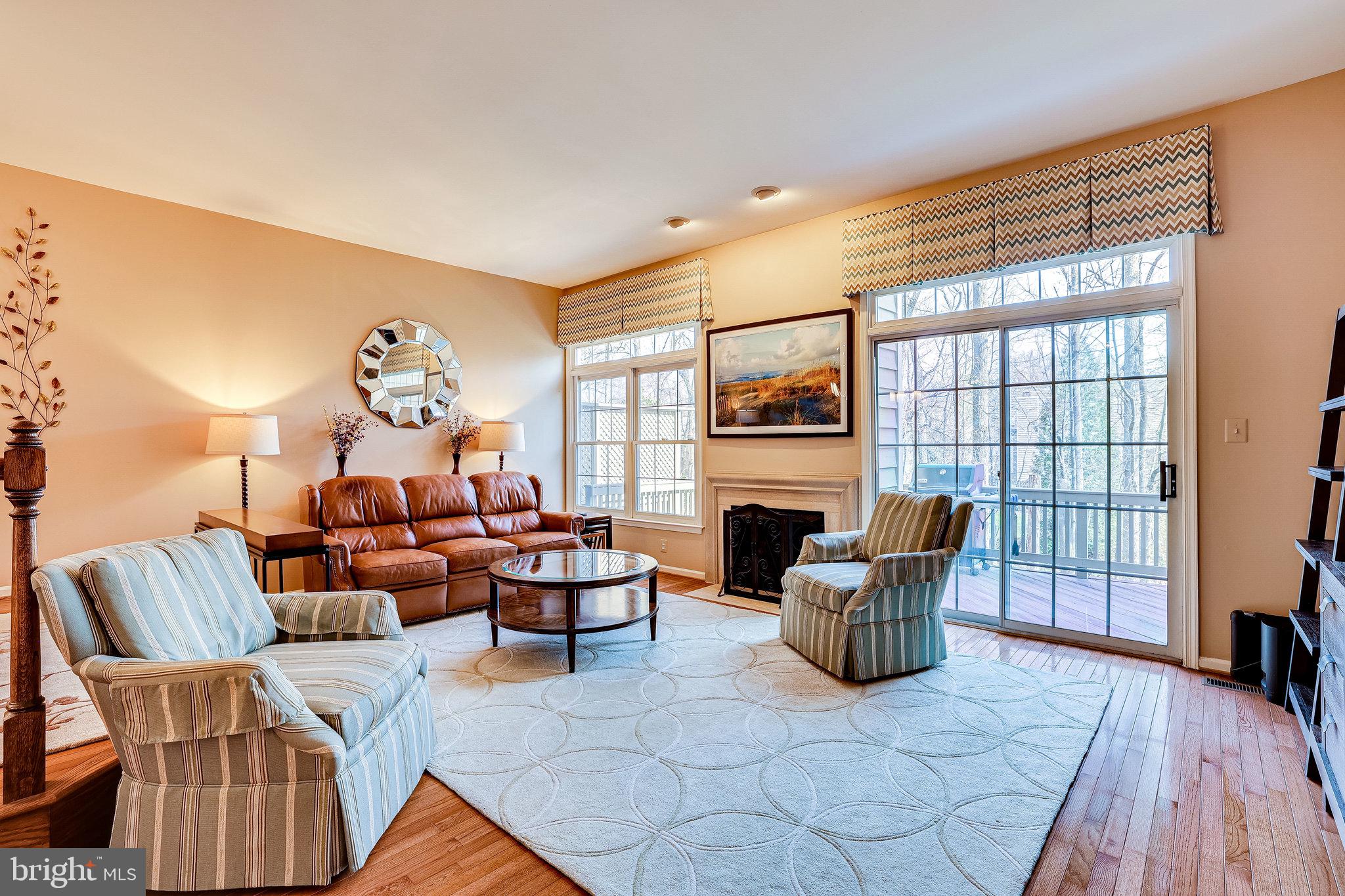 1223 Woodbrook Court Reston, VA 20194 - Photo 25 of 86 Living room with fireplace