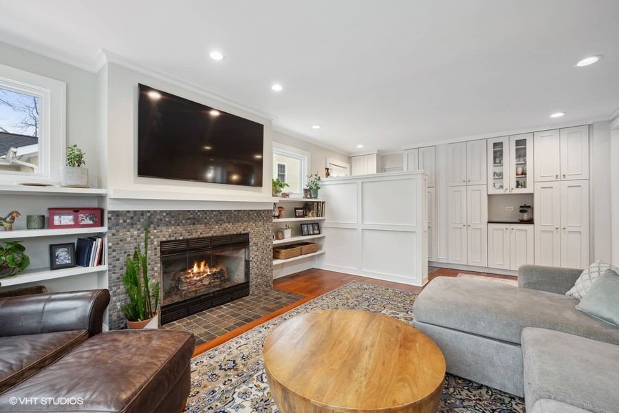 807 Cherry Street Winnetka, IL 60093 - Photo 11 of 37 a living room with furniture and a fireplace