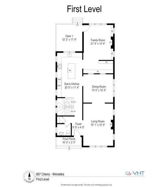807 Cherry Street Winnetka, IL 60093 - Photo 37 of 37 a picture of a floor plan