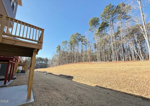 a view of wooden deck