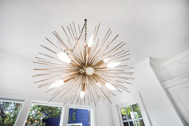 a view of a house with a small space