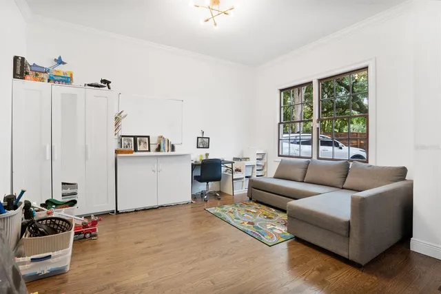 wooden floor in a gallery