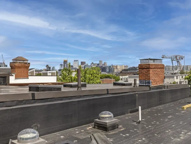 a view of a city from a terrace