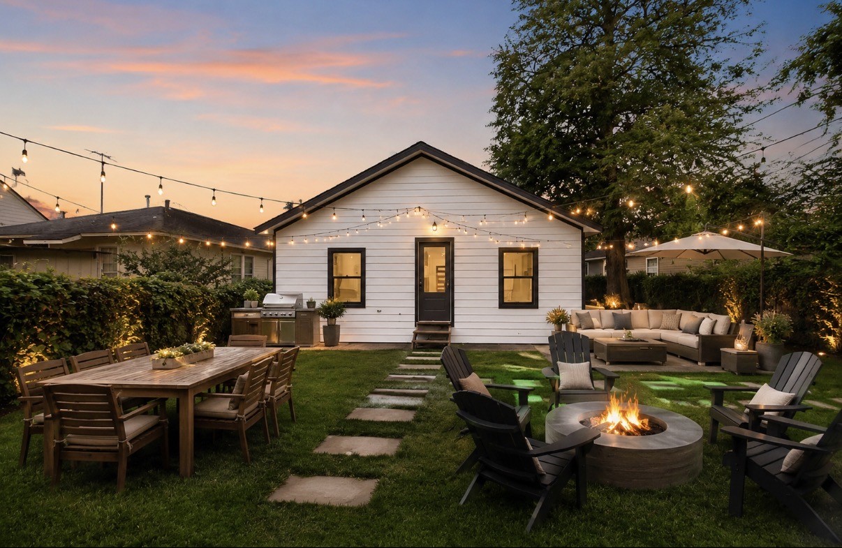 2338 Lidstone Street Houston, TX 77023 - Photo 15 of 17 Rendering (Photoshop) virtually staged backyard with plenty of opportunity