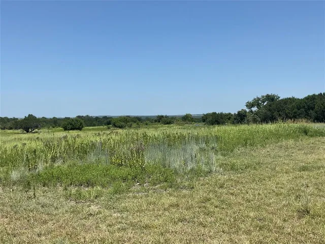 a view of lake with green space