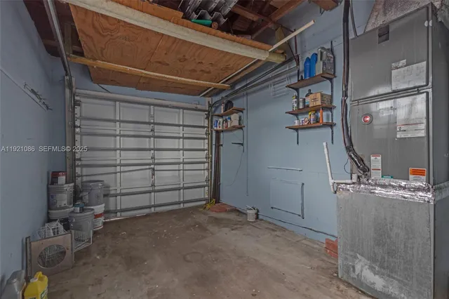 a view of storage and utility room