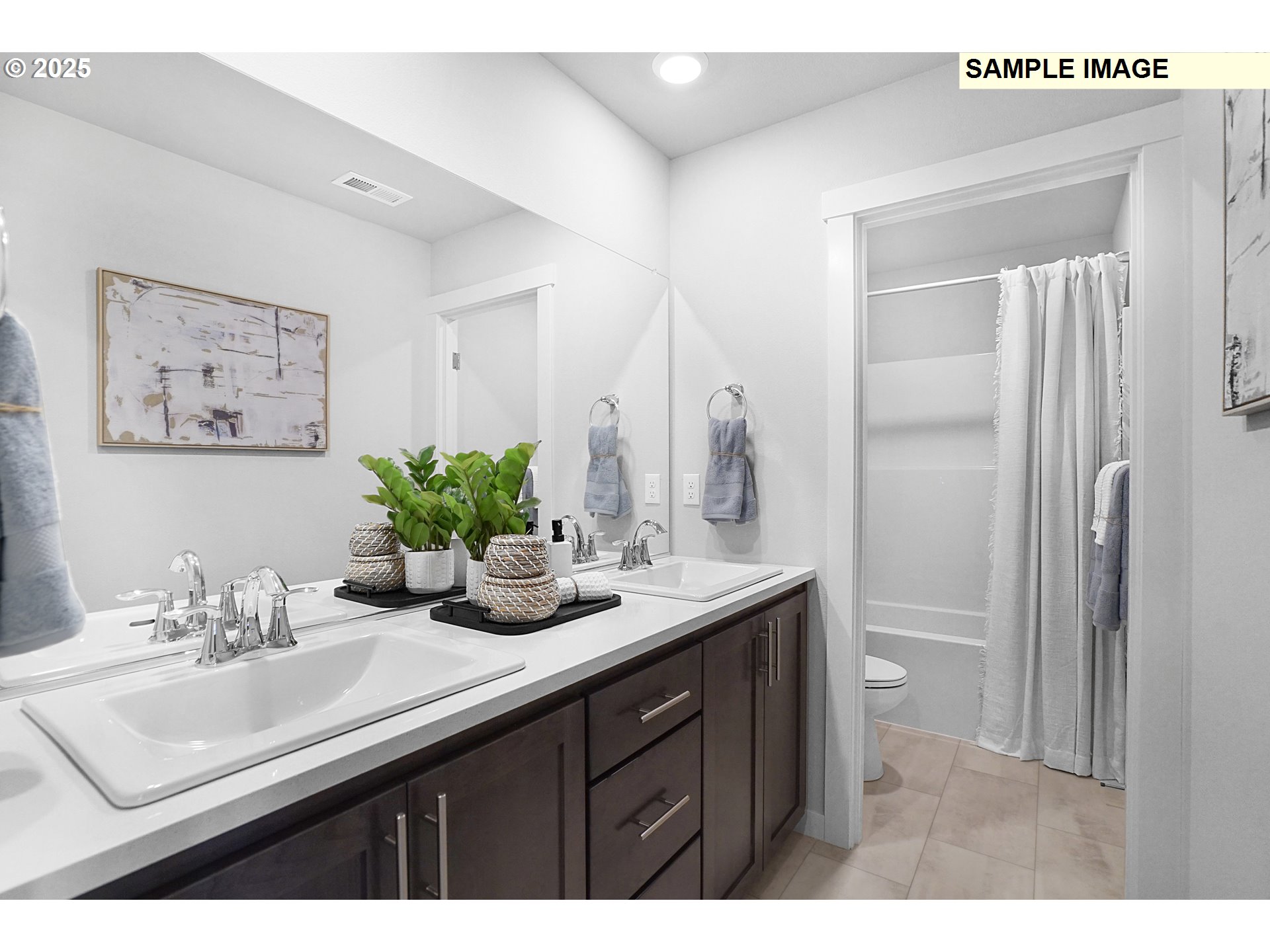 33370 Southwest Rokin Way Scappoose, OR 97056 - Photo 20 of 32 a bathroom with a sink and a mirror