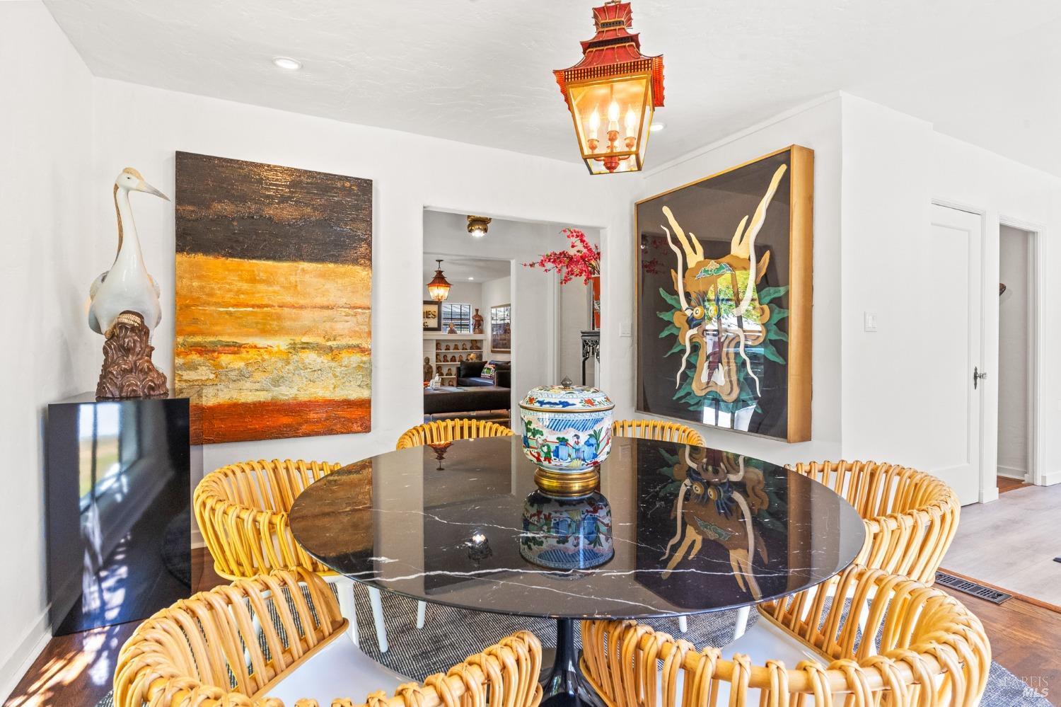 93 Cascade Drive Fairfax, CA 94930 - Photo 33 of 61 a view of a dining room with furniture