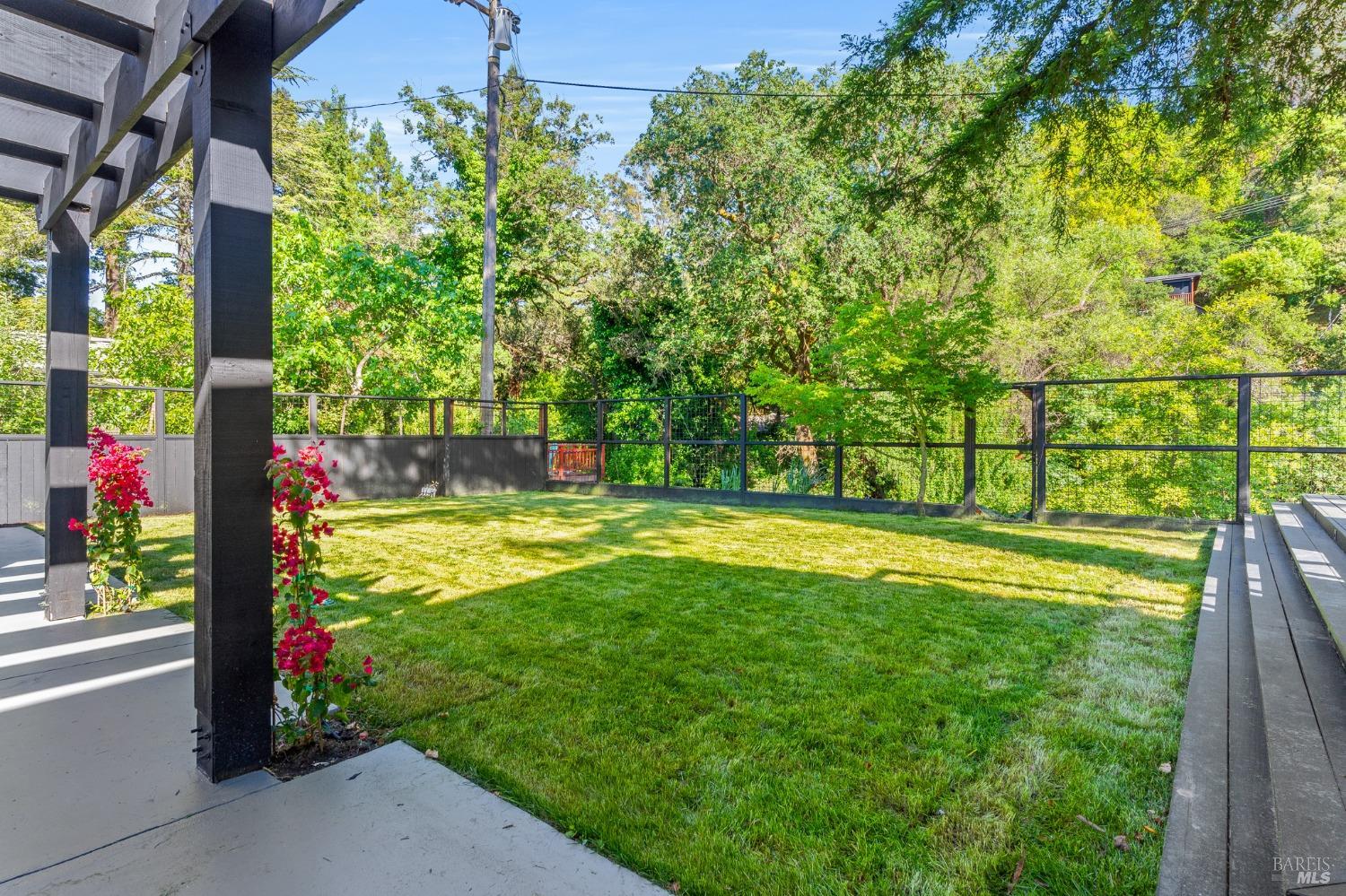 93 Cascade Drive Fairfax, CA 94930 - Photo 54 of 61 a view of a fountain in the garden of a building