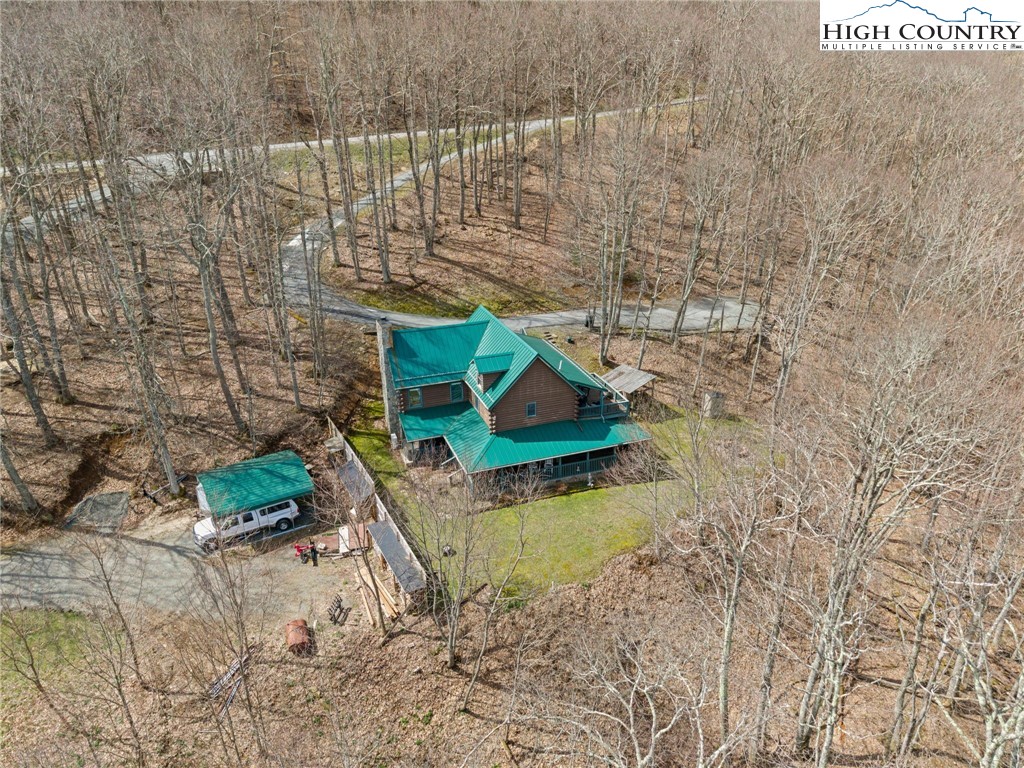 1748 Junaluska Road Boone, NC 28607 - Photo 34 of 37 a bird view of house with outdoor space