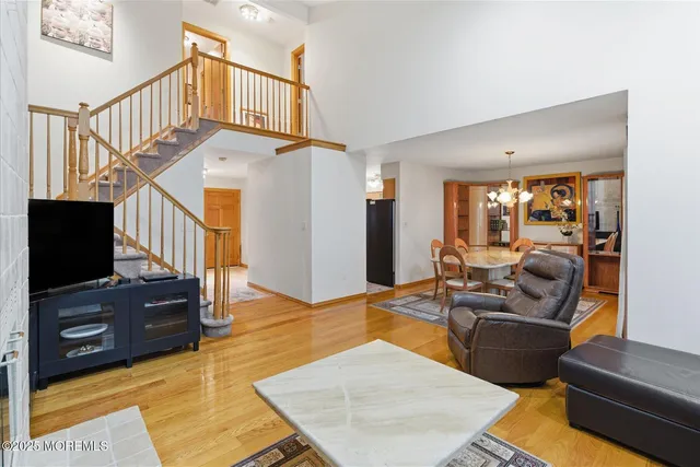 a bathroom with a tub and shower