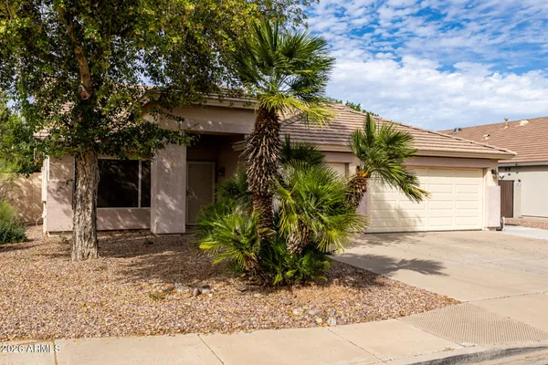 a house with a tree in front of it