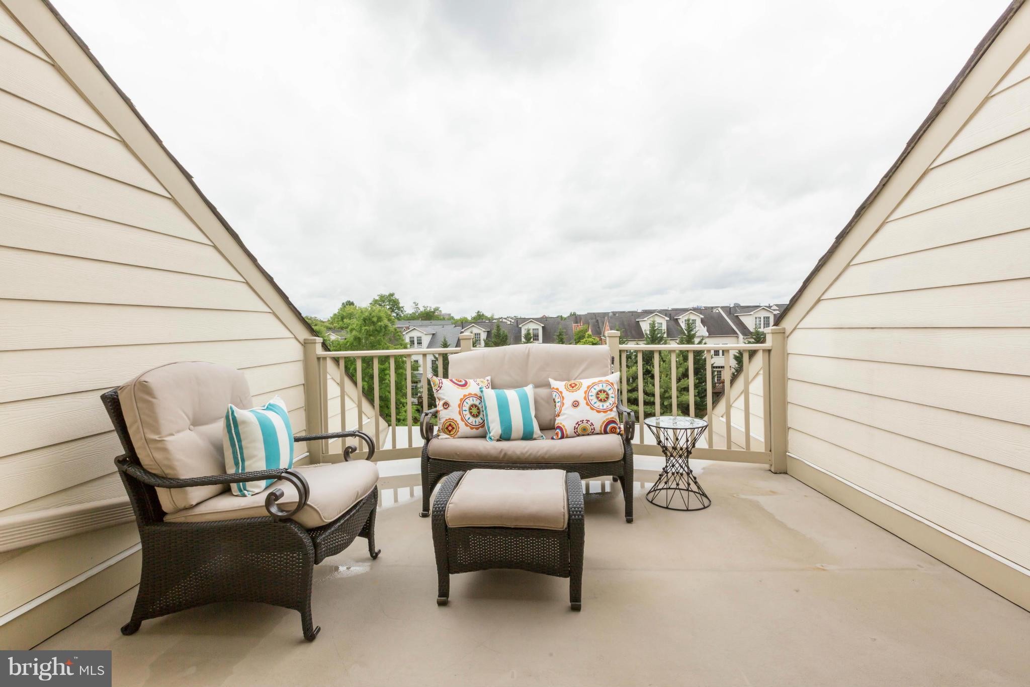 718 Carpenter Road Alexandria, VA 22314 - Photo 15 of 26 Roof Deck faces open views, sky and tree tops