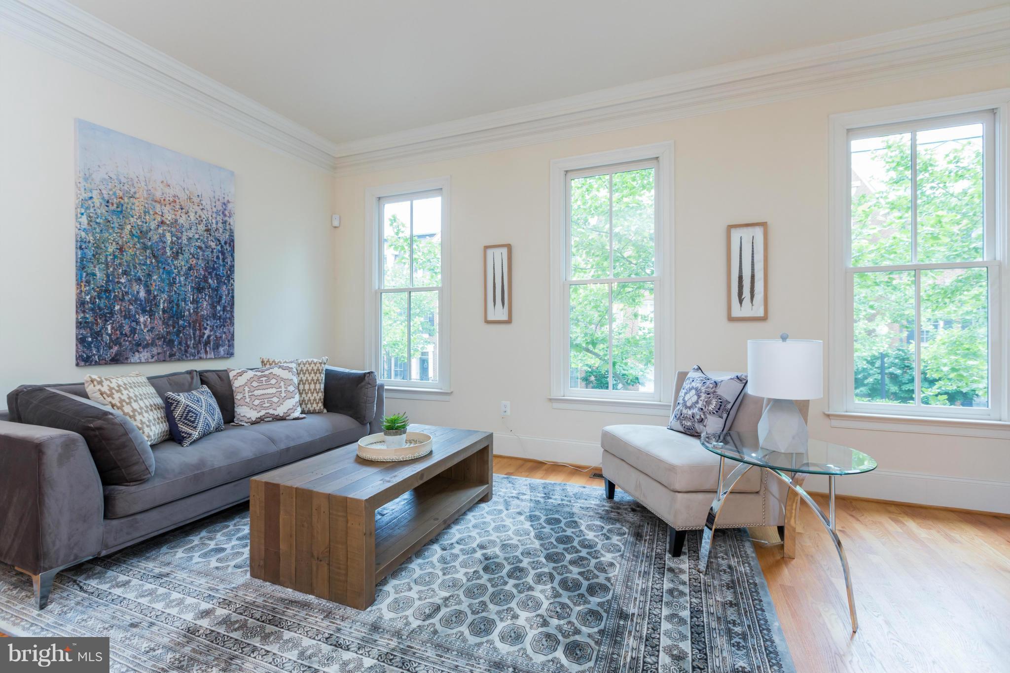 718 Carpenter Road Alexandria, VA 22314 - Photo 7 of 26 Living Room is sun washed