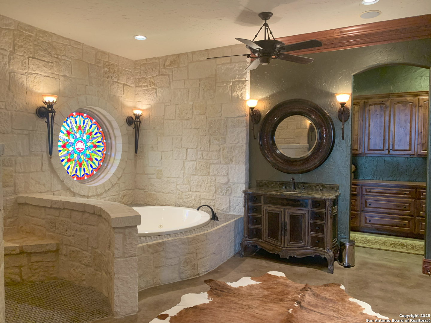 0 Pvt Road Hondo, TX 78861 - Photo 23 of 31 a bathroom with a sink a mirror and a shower