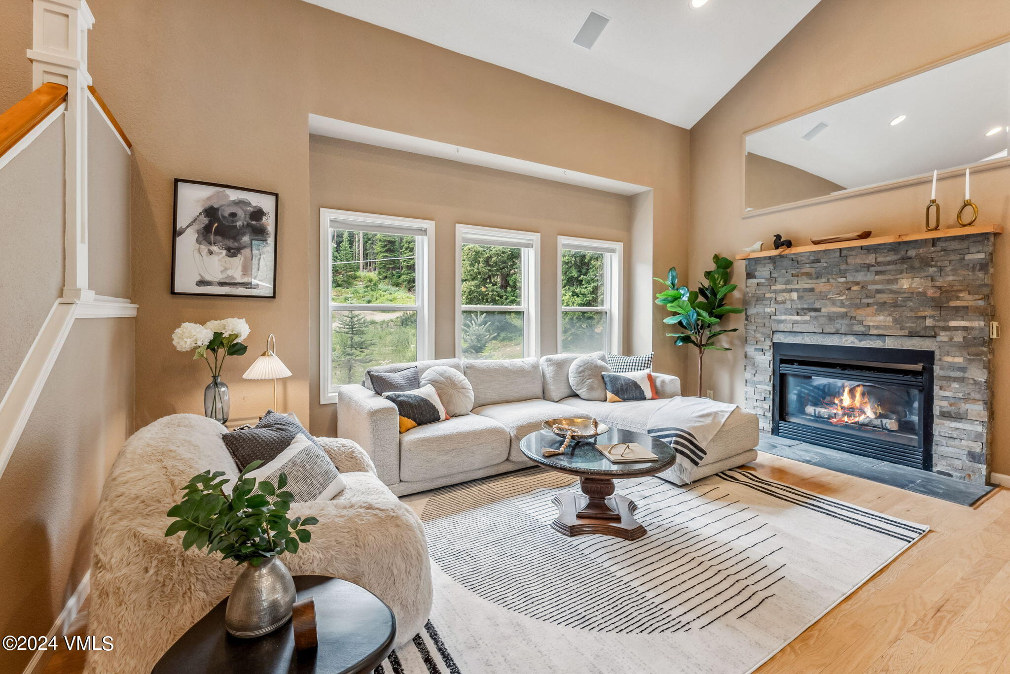 507 County Road, Unit 674 Breckenridge, CO 80424 - Photo 8 of 52 Living Area with Fireplace