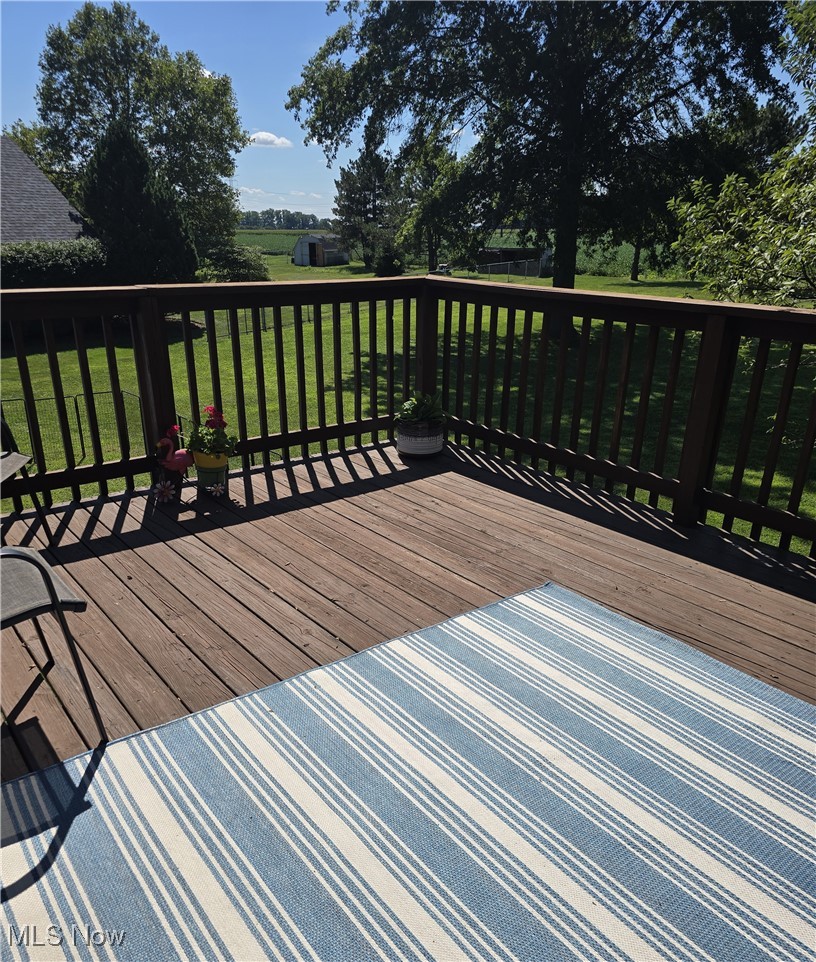 3916 West Mason Road Monroeville, OH 44847 - Photo 12 of 32 Wooden deck with side yard.