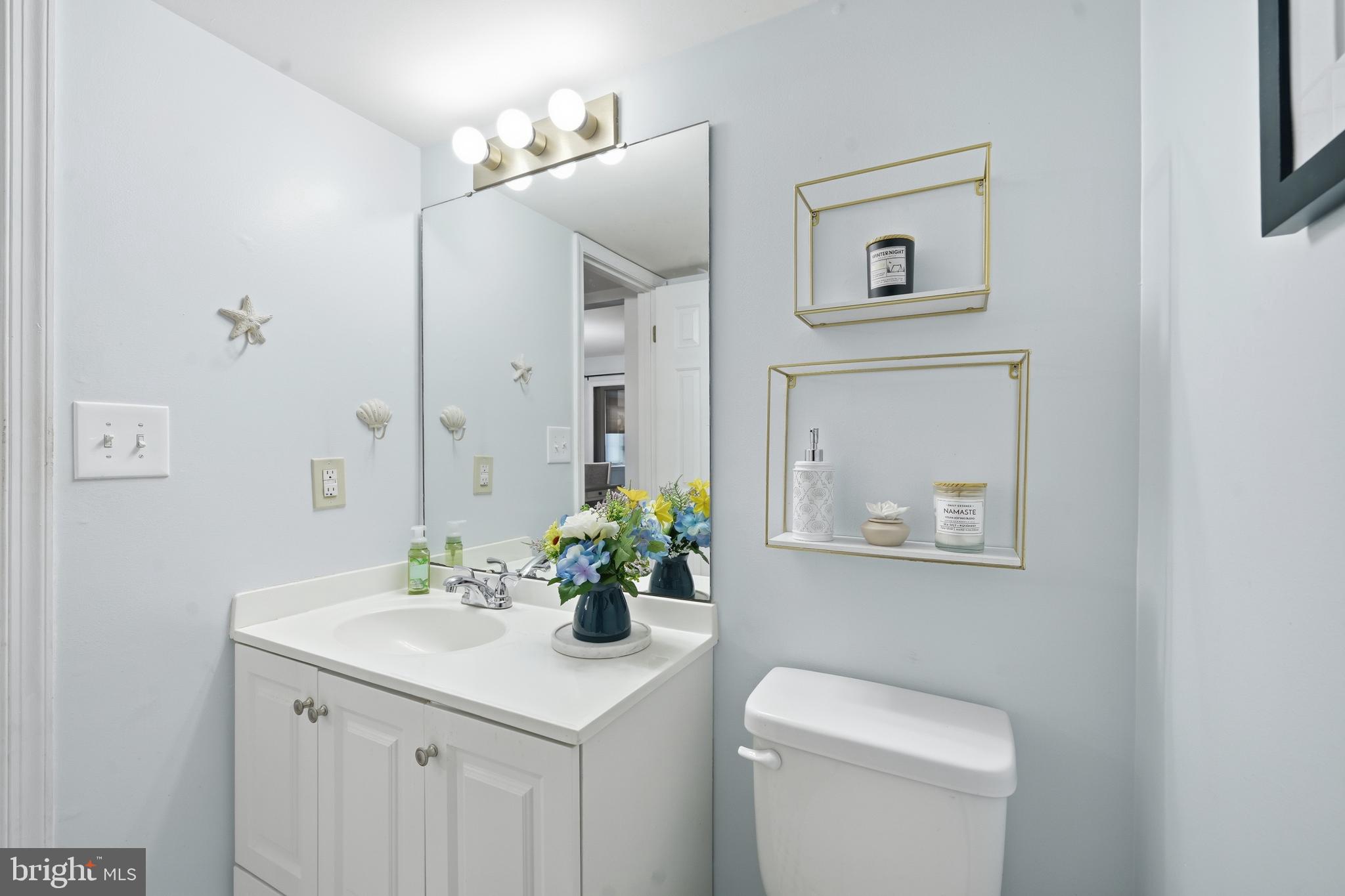 82 Sandyhook Road Berlin, MD 21811 - Photo 14 of 55 a bathroom with a sink vanity and a toilet