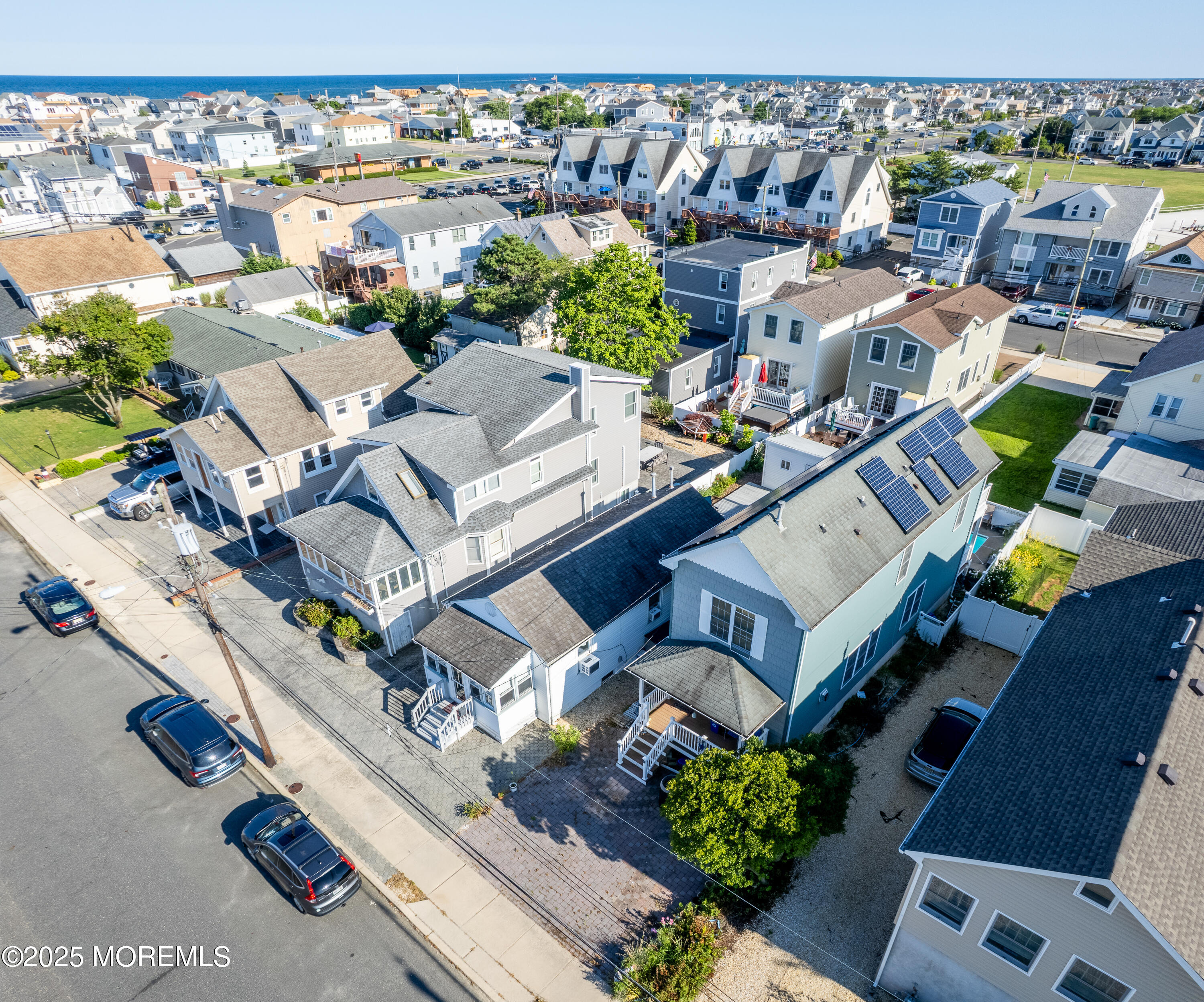 121 L Street Seaside Park, NJ 08752 - Photo 34 of 37 an aerial view of a house with a ocean view