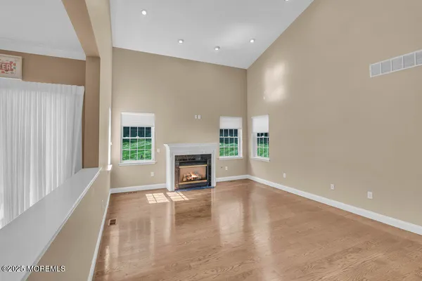 a view of a hallway with entryway
