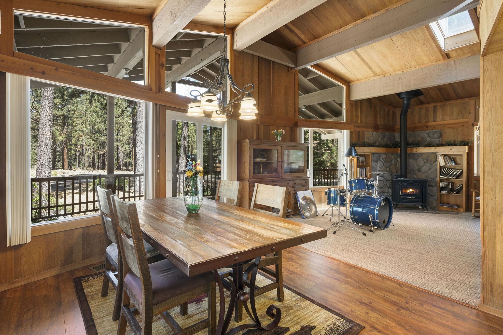 6 Hokan Trail Graeagle, CA 96103 - Photo 13 of 28 a view of a patio with a table and chairs