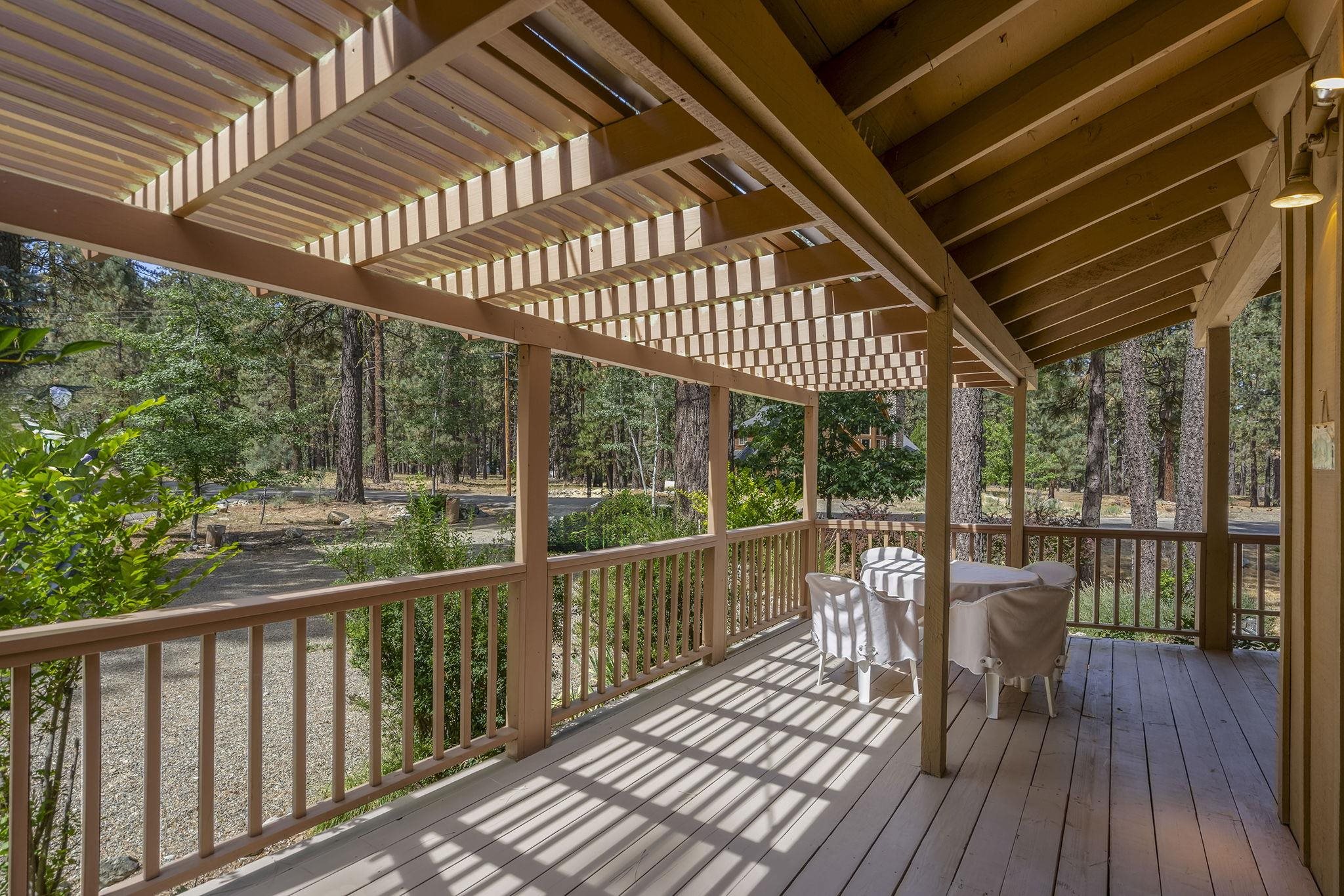 6 Hokan Trail Graeagle, CA 96103 - Photo 26 of 28 a view of a two chairs in the balcony