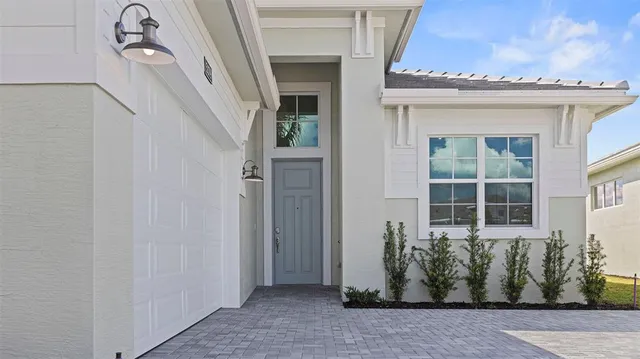 a front view of a house