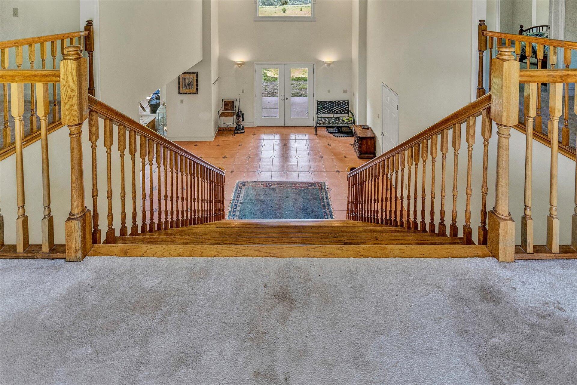 2446 Deer Run Road Ferrum, VA 24088 - Photo 111 of 145 Main House - Staircase to Upper Levels