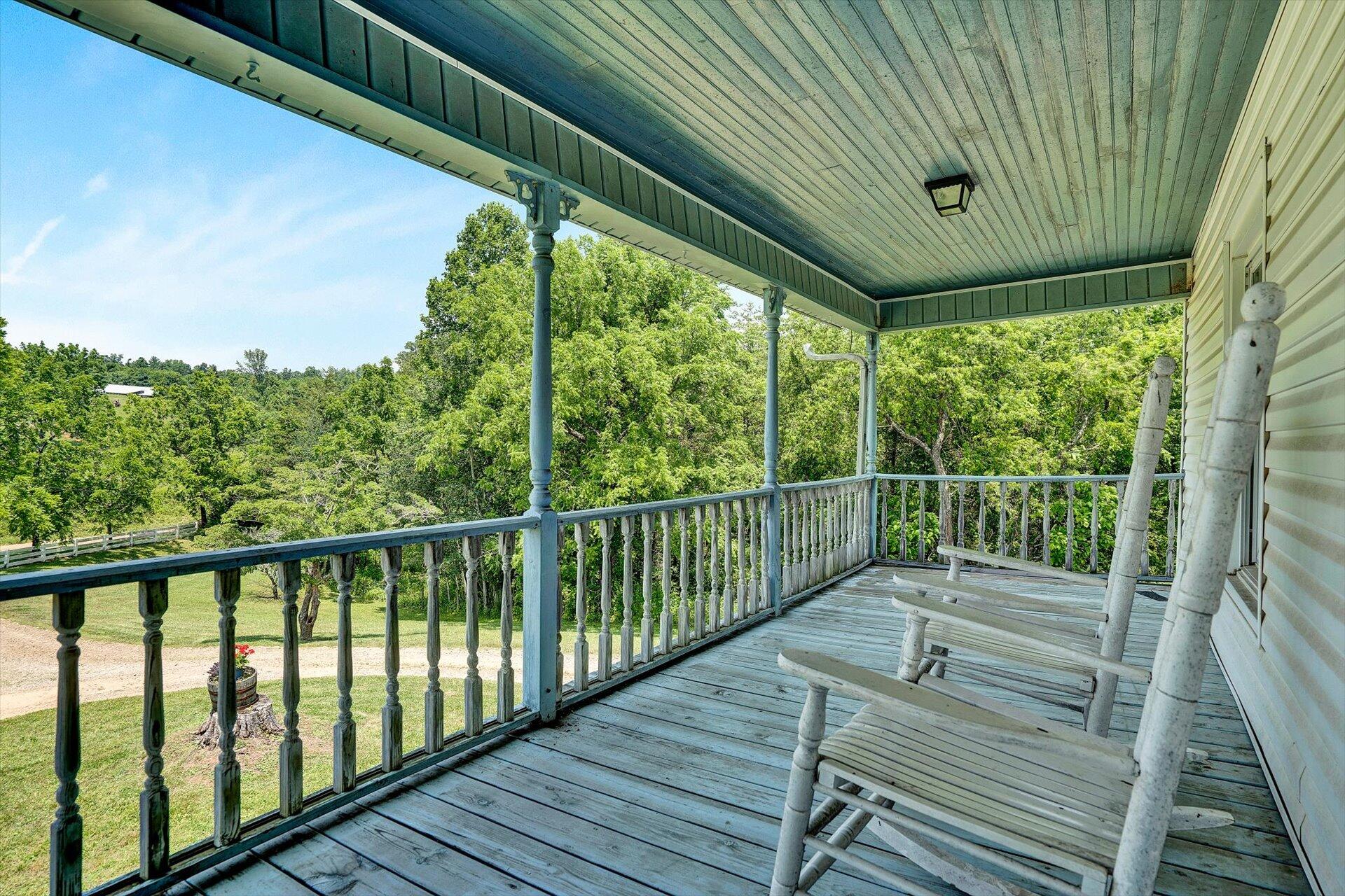 2446 Deer Run Road Ferrum, VA 24088 - Photo 127 of 145 a view of balcony with wooden floor