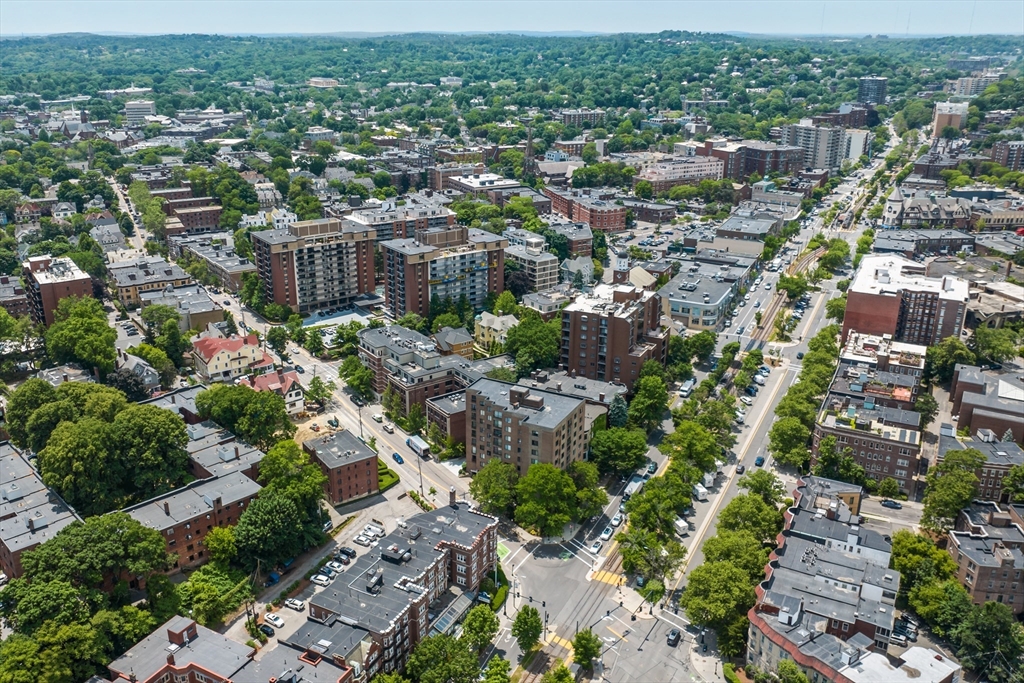 50 Longwood Avenue, Unit 518 Brookline, MA 02446 - Photo 1 of 33 an aerial view of a city with lots of residential buildings