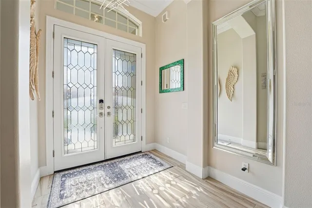 a view of front door with a door