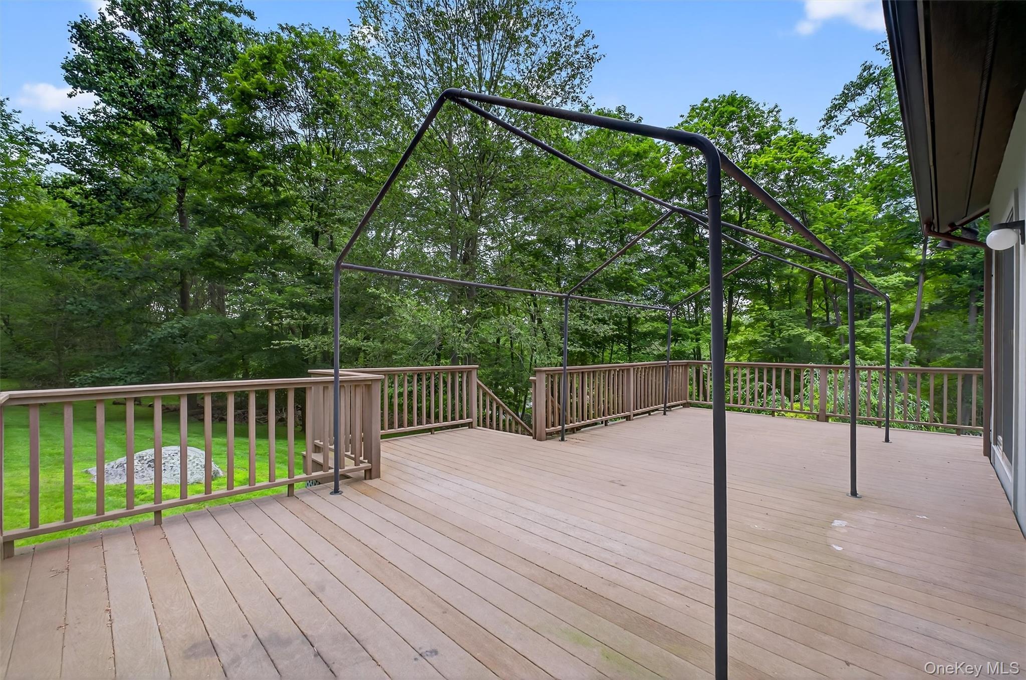 35 Greenlawn Road Amawalk, NY 10501 - Photo 34 of 50 a view of deck with a backyard and trees