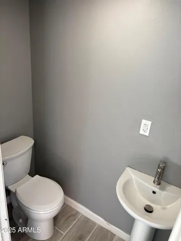 a bathroom with a sink and a toilet