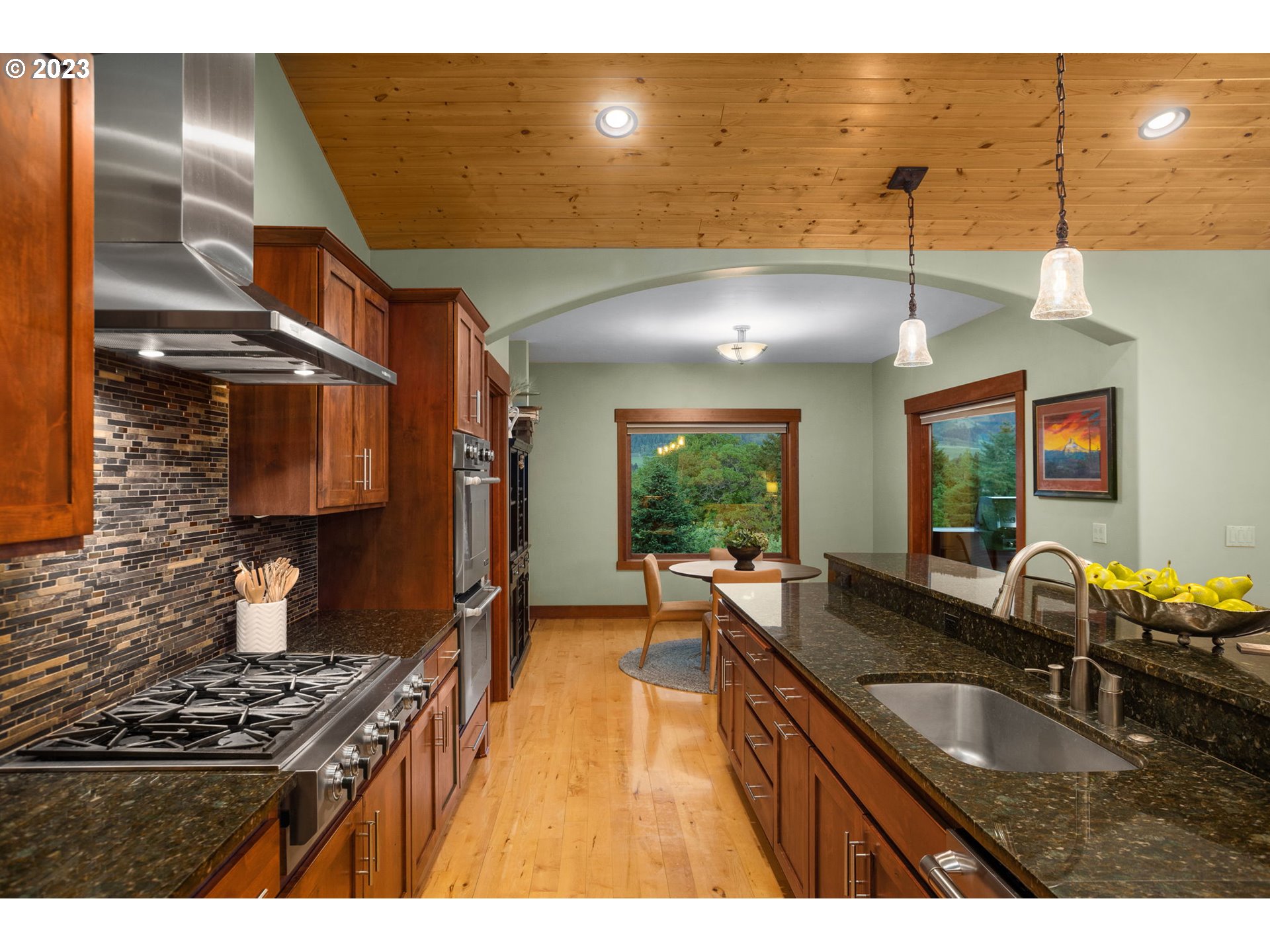 1575 Nunamaker Road Hood River, OR 97031 - Photo 11 of 48 a kitchen with sink stove and cabinets