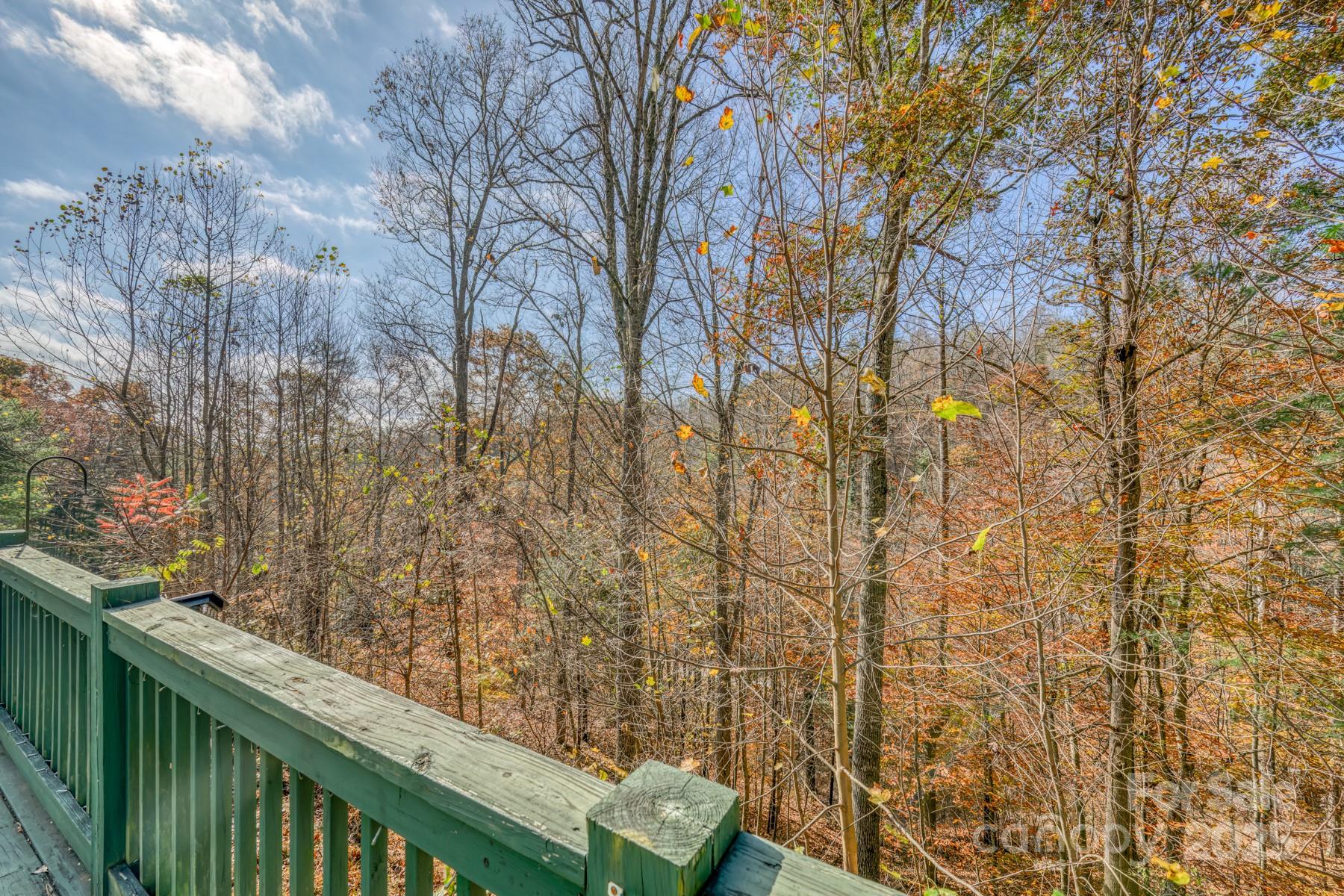 534 Parson Branch Road Green Mountain, NC 28740 - Photo 16 of 47 a view of a balcony with wooden fence