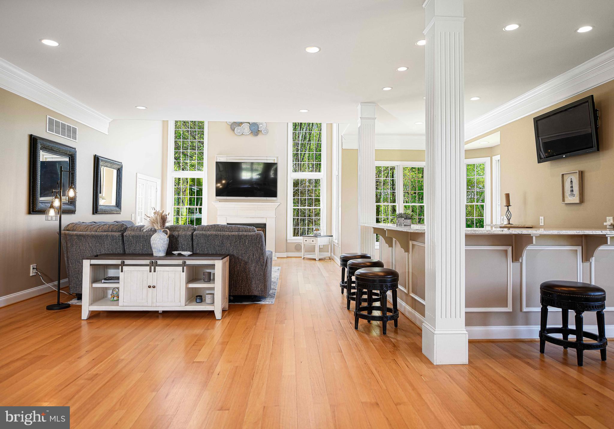 2874 Ady Road Forest Hill, MD 21050 - Photo 85 of 85 a living room with furniture a flat screen tv and a fireplace
