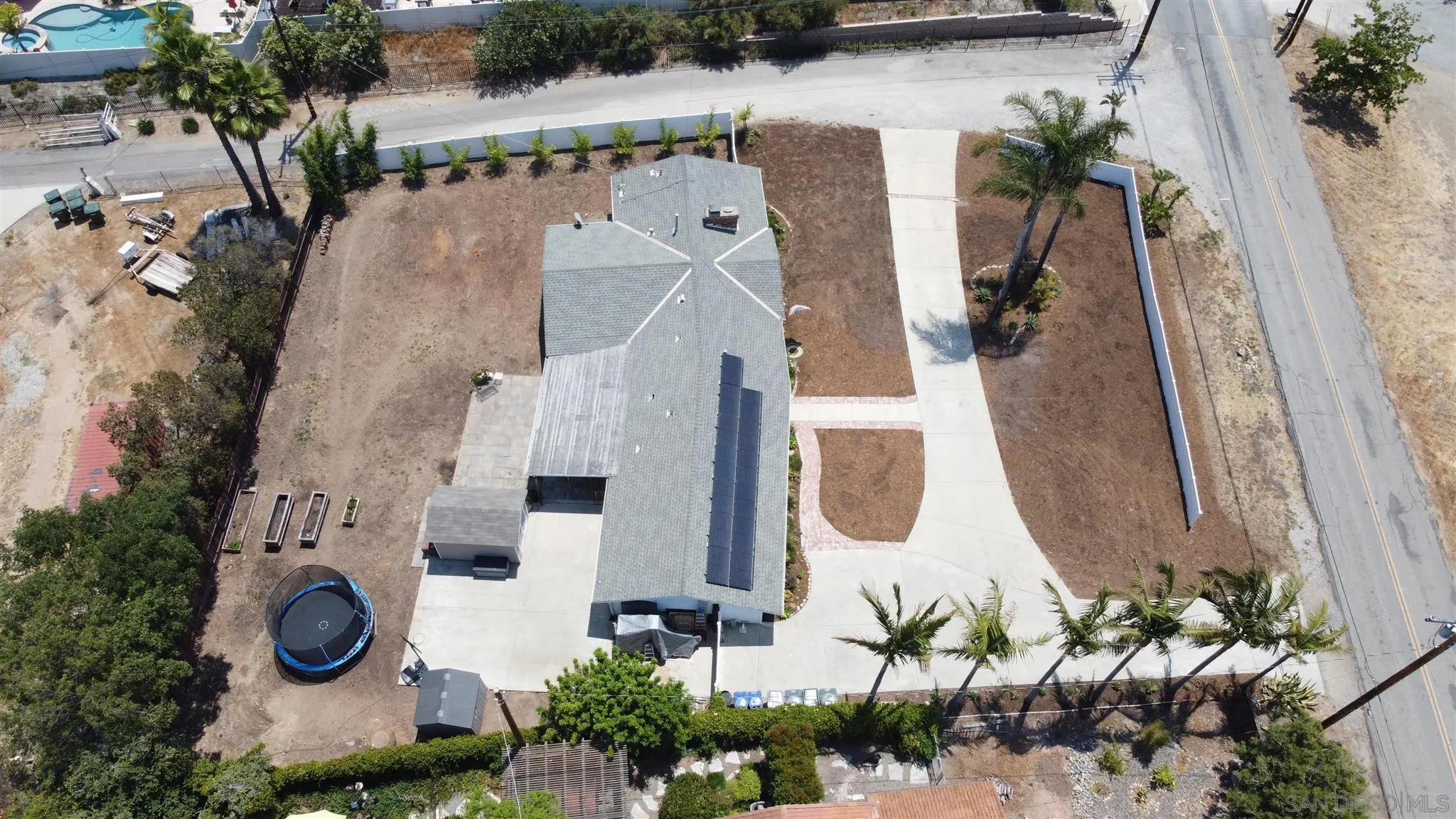 1451 Ridge Road Vista, CA 92081 - Photo 29 of 31 an aerial view of a house with garden