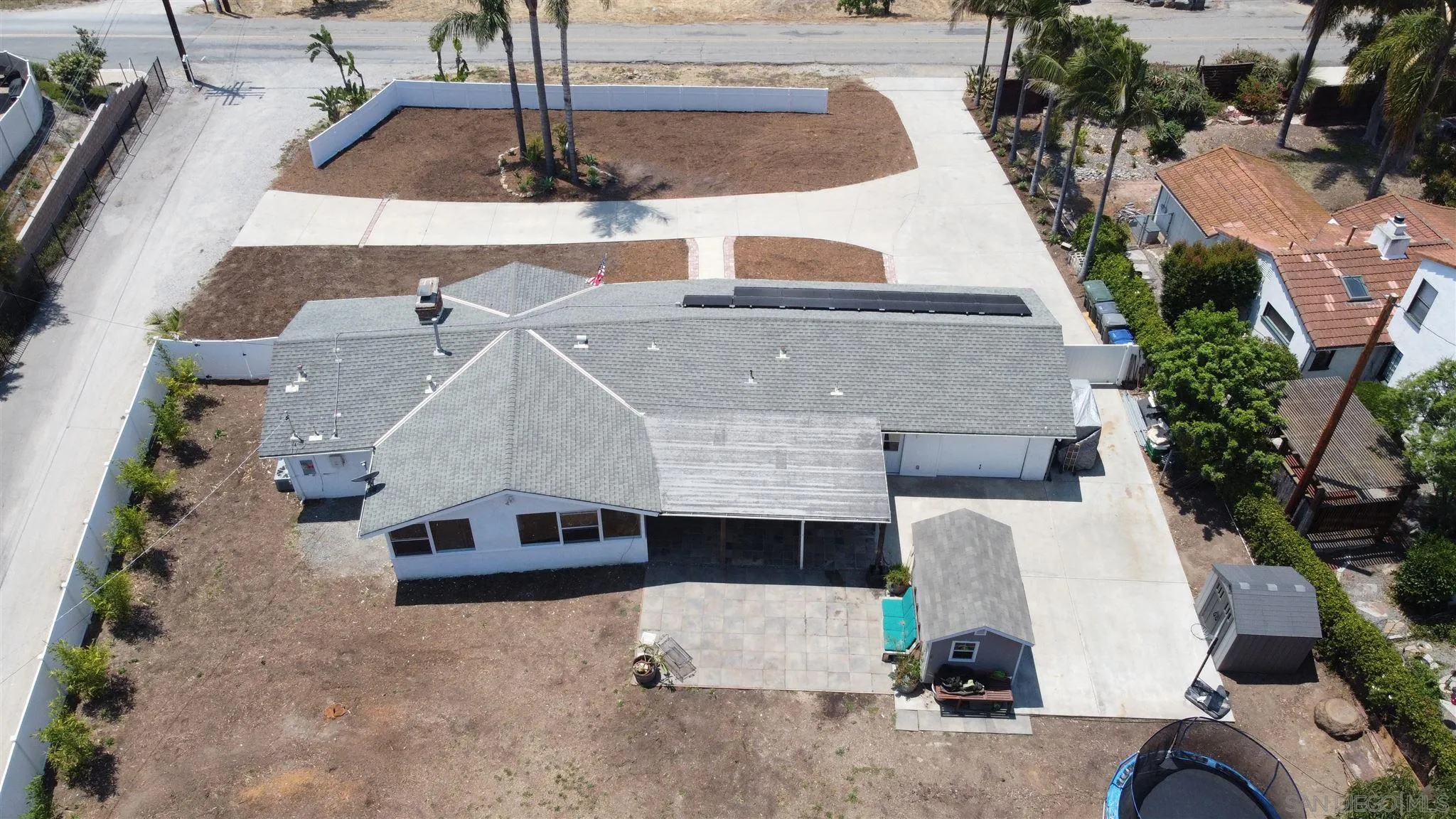 1451 Ridge Road Vista, CA 92081 - Photo 30 of 31 an aerial view of a house with swimming pool
