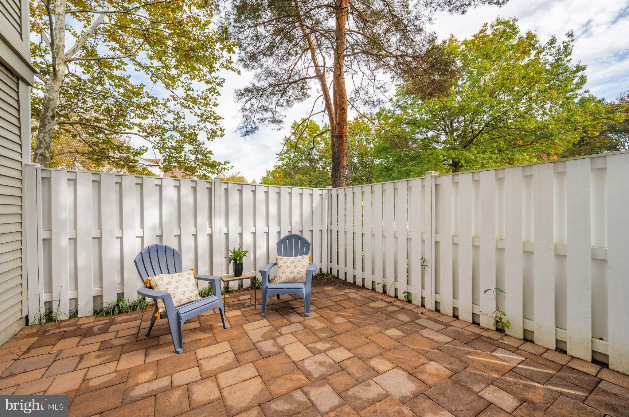 6602 Thackwell Way, Unit C Alexandria, VA 22315 - Photo 23 of 54 a view of outdoor space with patio furniture and wooden fence